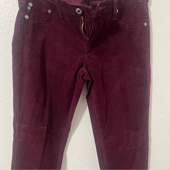 Adriano Goldschmidt Women’s 28R The Legging Super Skinny Corduroy Pants Plum EUC - Picture 2 of 11